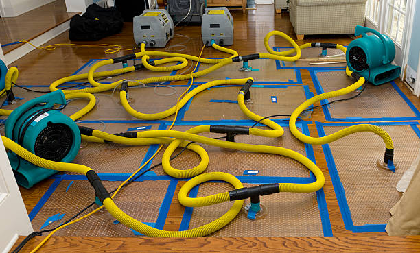 Water damage restoration process in Galena, IN